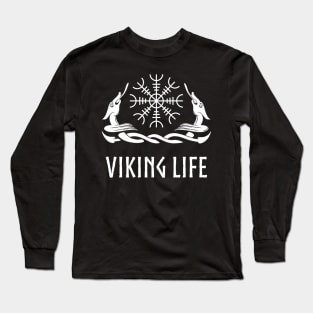 viking life nordic style Long Sleeve T-Shirt